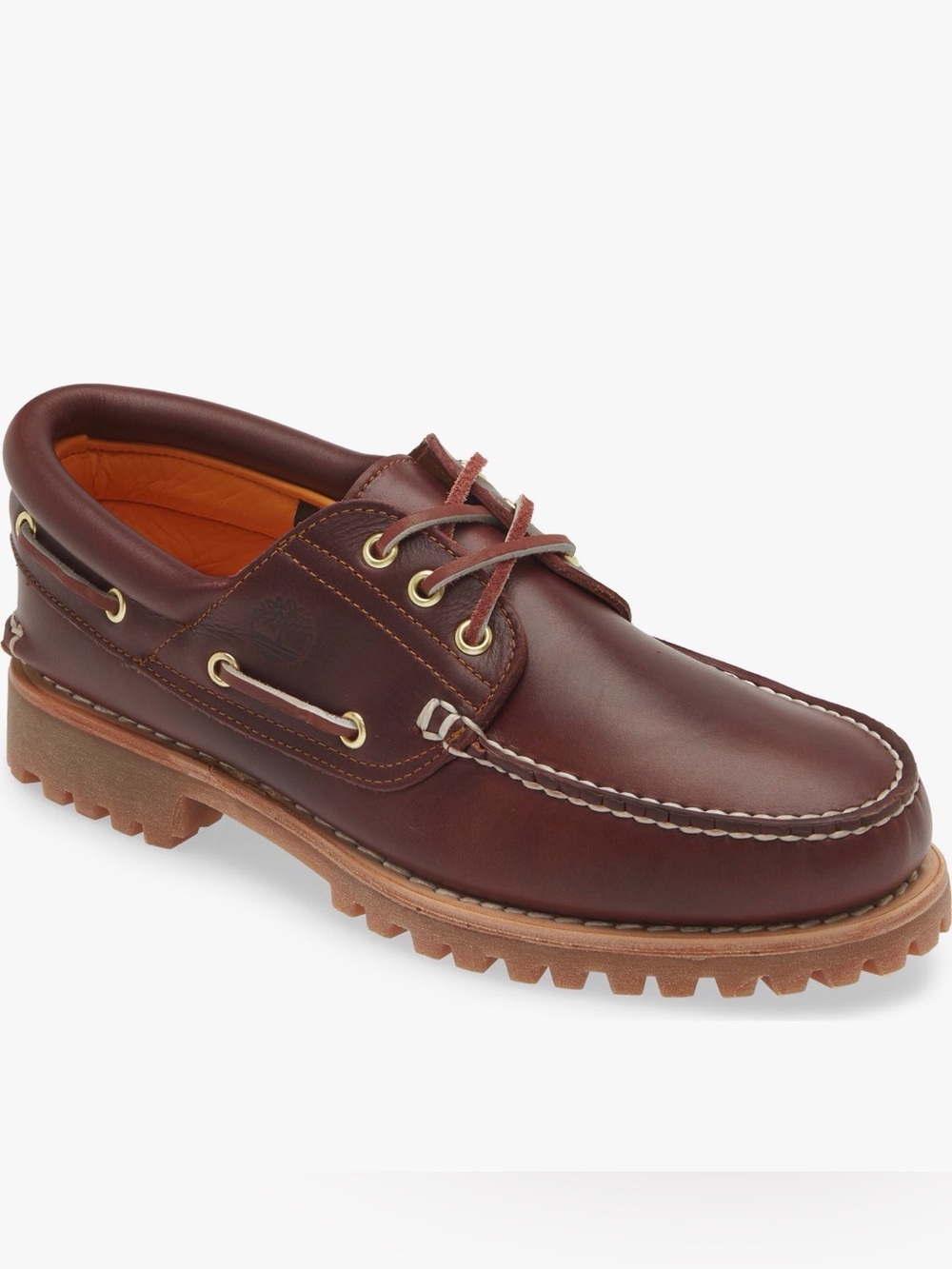 Timberland Authentic Boat Shoe 3 Eye Lug NEW Burgundy TB050009 648